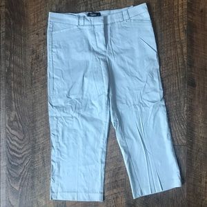 Encore Gray Cassidy Fit Straight Crop Pants